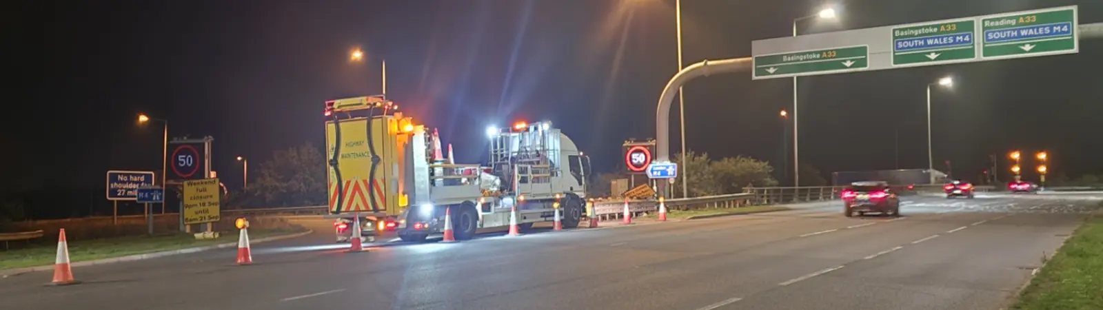 M4 closed between Junction 10 and Junction 11 near Reading, 18 to 21 September 2026