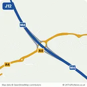 Map of M4 junction 12