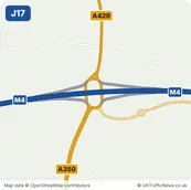 Map of M4 junction 17
