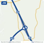 Map of M4 junction 19