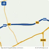 Map of M4 junction 2
