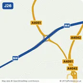 Map of M4 junction 26