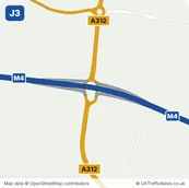 Map of M4 junction 3