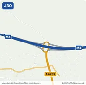 Map of M4 junction 30