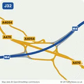 Map of M4 junction 32