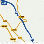 Map of M4 junction 40