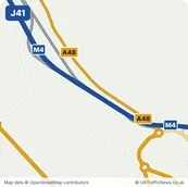 Map of M4 junction 41