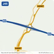 Map of M4 junction 45