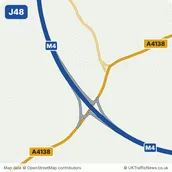 Map of M4 junction 48