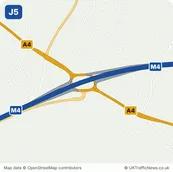 Map of M4 junction 5
