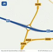 Map of M4 junction 6