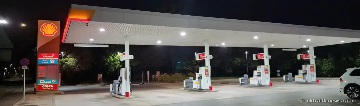 Filling station about 500 metres from M4 Junction 11 at Reading